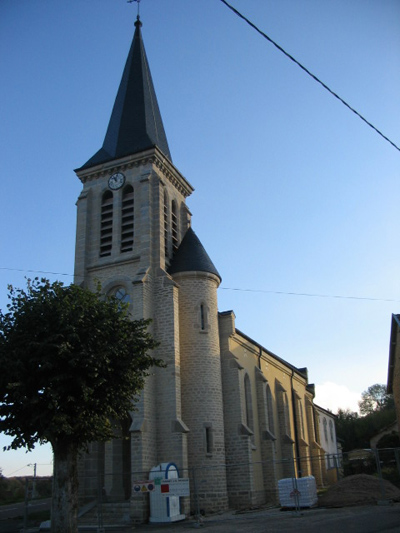 Eglise Sémezanges (21) - Rénovation des façades et toiture du clocher en ardoises d'Angers
